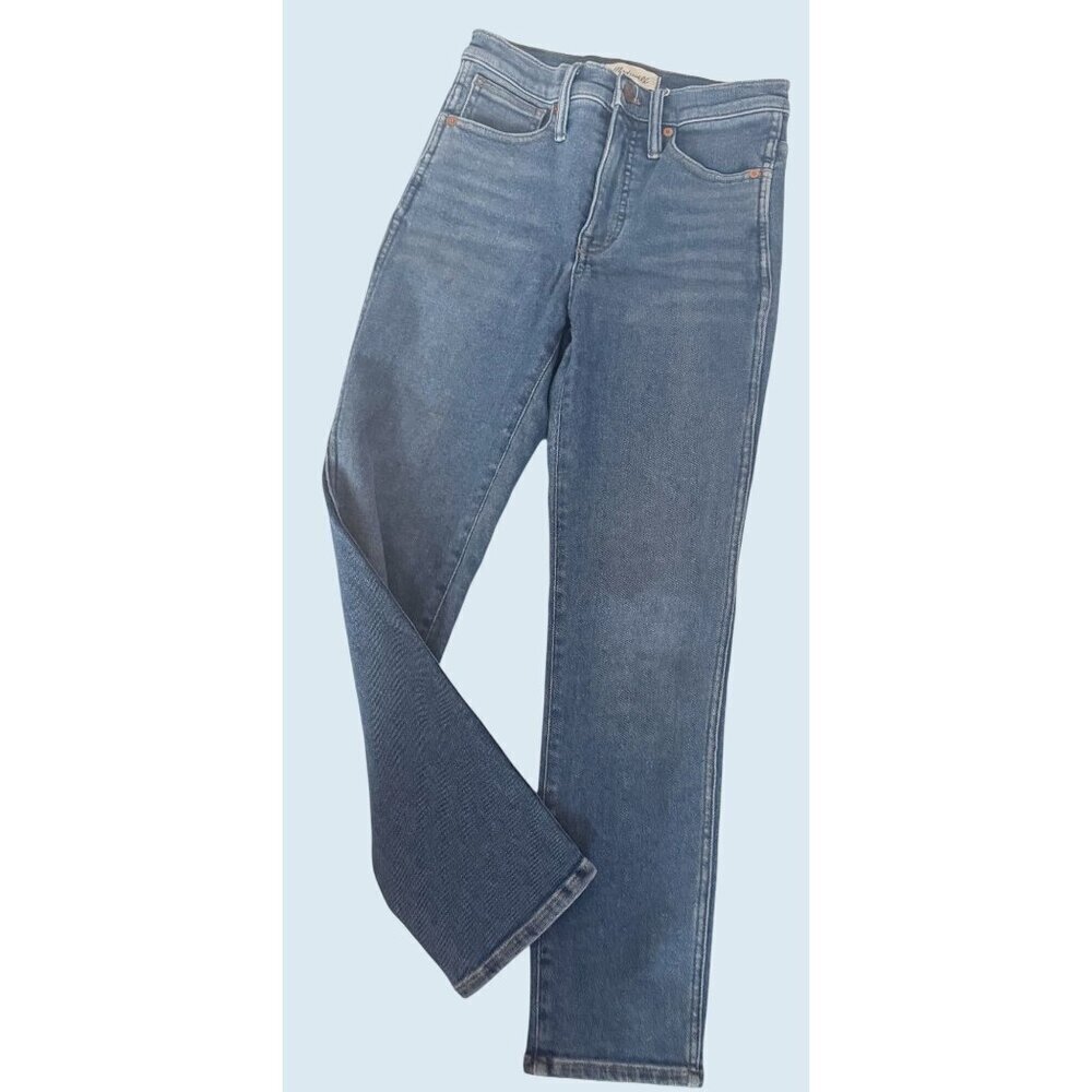 MADEWELL Stovepipe Hi Rise Straight Leg Jean Size 24